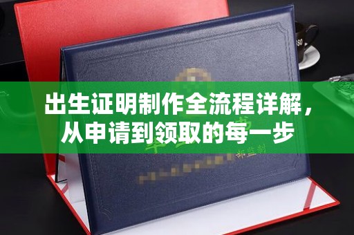 肇源出生证明制作全流程详解，从申请到领取的每一步