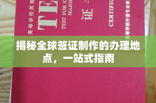 肇源揭秘全球签证制作的办理地点，一站式指南