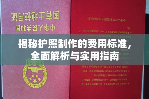 肇源揭秘护照制作的费用标准，全面解析与实用指南