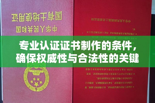 肇源专业认证证书制作的条件，确保权威性与合法性的关键要素