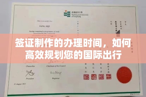 肇源签证制作的办理时间，如何高效规划您的国际出行