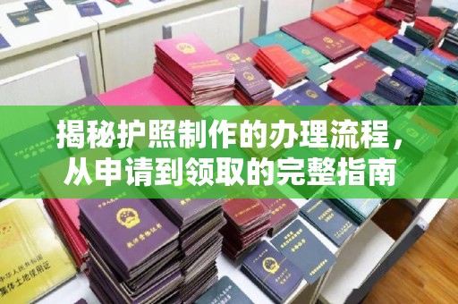 肇源揭秘护照制作的办理流程，从申请到领取的完整指南